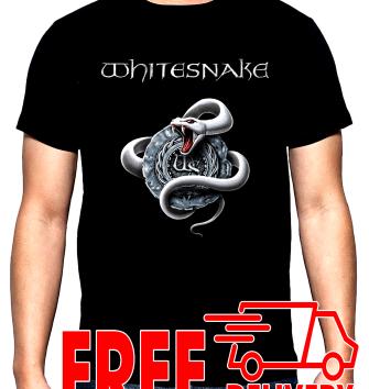 Whitesnake, men's  t-shirt, 100% cotton, S to 5XL